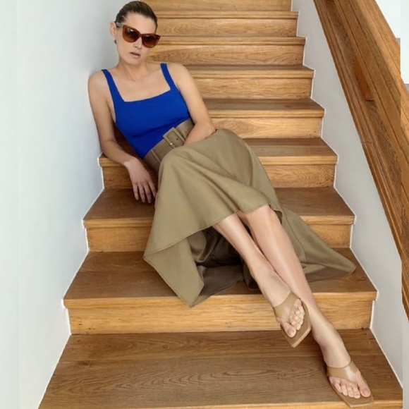 🔥Last 1🔥ZARA Belted Linen skirt - Picture 3 of 8